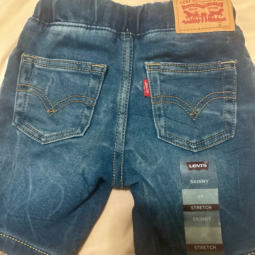 Levi's Kids Blue Denim shorts - Picture 5 of 7